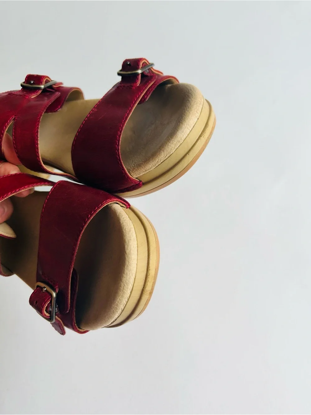Dansko Burgundy Leather Rubber Outsole Clog Sandals size EUR 39, US 8.5 - Picture 7 of 15